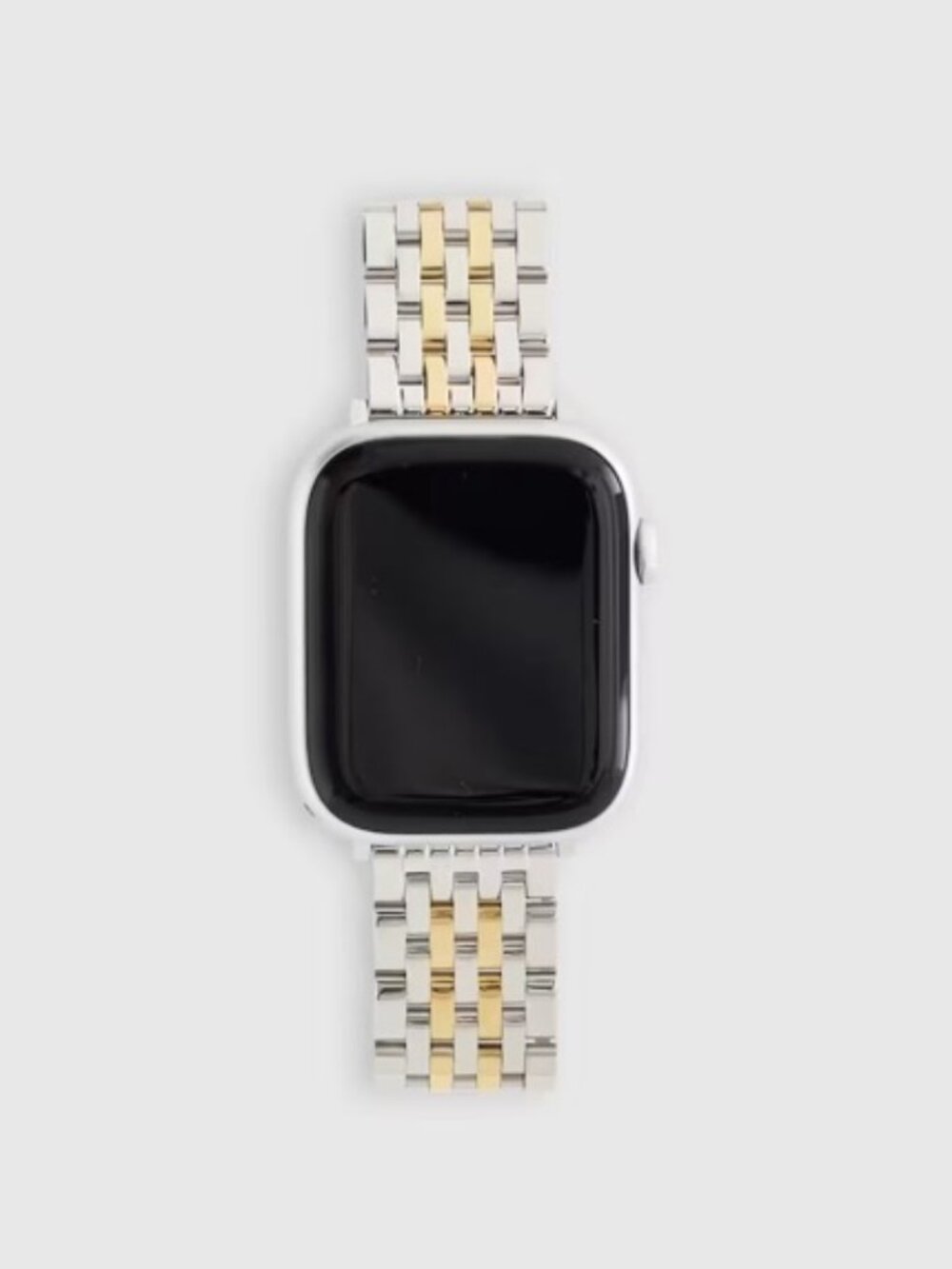 NWT Quince Apple Watch Band Stainless Steel Silver Gold Bracelet 44-49mm